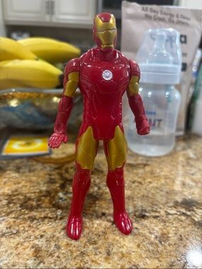 Red & Gold Kids Action Figure - Super Hero Toy